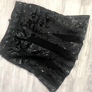 club Monaco sequin flutter skirt